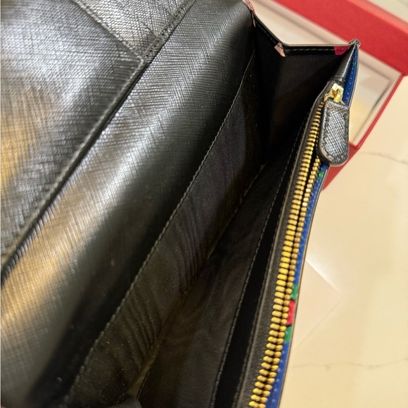 Salvatore Ferragamo Chic Multicolor Chevron Wallet Clutch - Picture 7 of 12